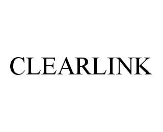 Trademark Logo CLEARLINK
