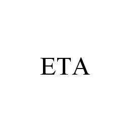 Trademark Logo ETA