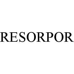 Trademark Logo RESORPOR