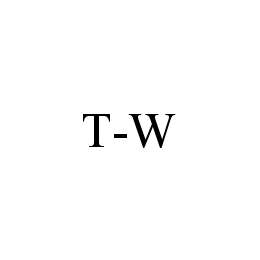 Trademark Logo T-W