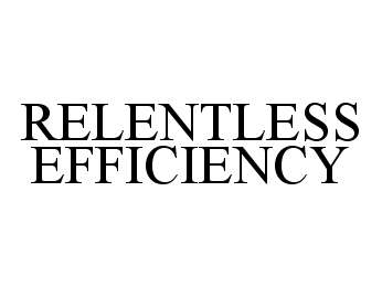 Trademark Logo RELENTLESS EFFICIENCY