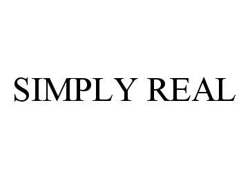 Trademark Logo SIMPLY REAL