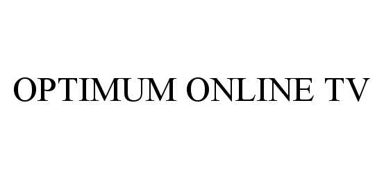 Trademark Logo OPTIMUM ONLINE TV