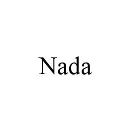 Trademark Logo NADA