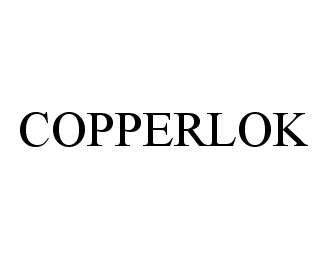 Trademark Logo COPPERLOK