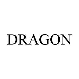 Trademark Logo DRAGON