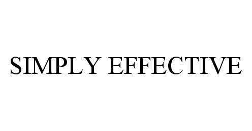 Trademark Logo SIMPLY EFFECTIVE