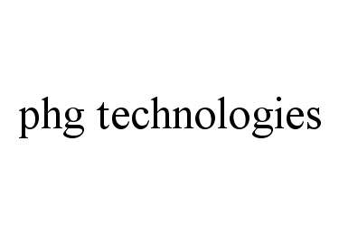 Trademark Logo PHG TECHNOLOGIES