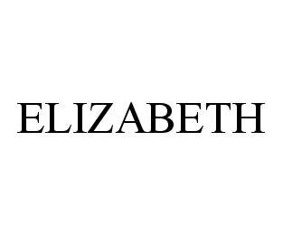 Trademark Logo ELIZABETH