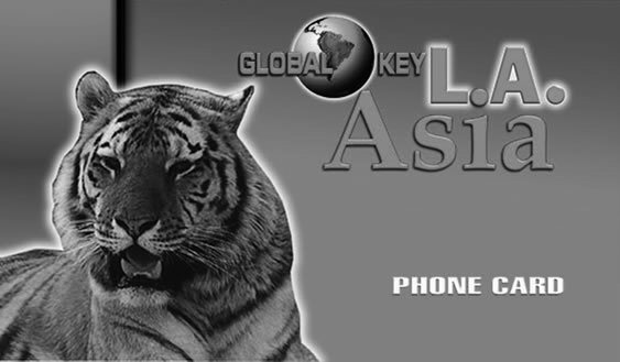  GLOBAL KEY L.A. ASIA PHONE CARD