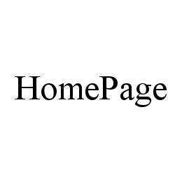 Trademark Logo HOMEPAGE