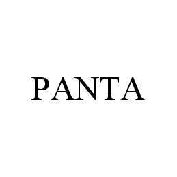 Trademark Logo PANTA