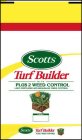  SCOTTS TURF BUILDER WITH PLUS 2 WEED CONTROL LAWN FERTILIZER AND BROADLEAF WEED CONTROL TIMING: