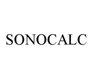 Trademark Logo SONOCALC