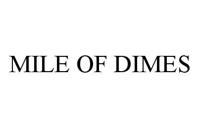 Trademark Logo MILE OF DIMES