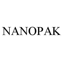 Trademark Logo NANOPAK