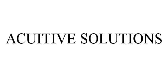  ACUITIVE SOLUTIONS