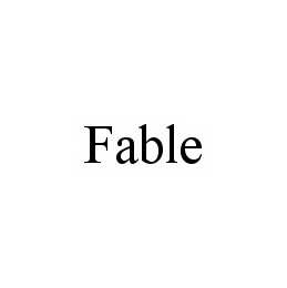 Trademark Logo FABLE