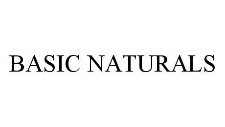 Trademark Logo BASIC NATURALS