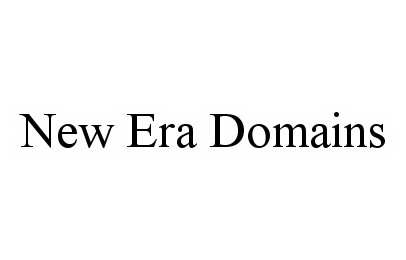 Trademark Logo NEW ERA DOMAINS