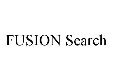 Trademark Logo FUSION SEARCH