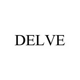 Trademark Logo DELVE