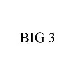 Trademark Logo BIG 3