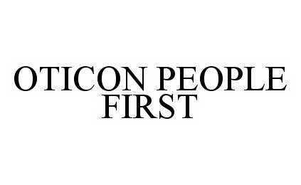  OTICON PEOPLE FIRST
