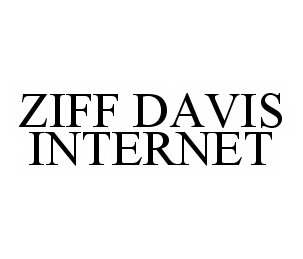 Trademark Logo ZIFF DAVIS INTERNET