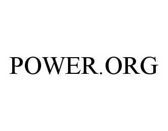 Trademark Logo POWER.ORG