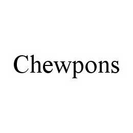 Trademark Logo CHEWPONS