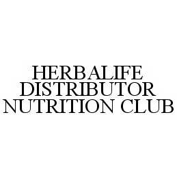  HERBALIFE DISTRIBUTOR NUTRITION CLUB