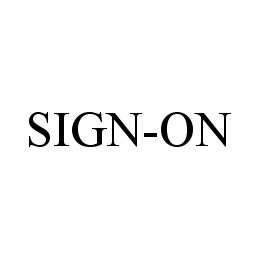  SIGN-ON