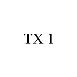 Trademark Logo TX 1