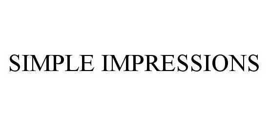  SIMPLE IMPRESSIONS