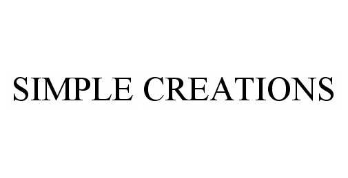 Trademark Logo SIMPLE CREATIONS