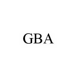 Trademark Logo GBA