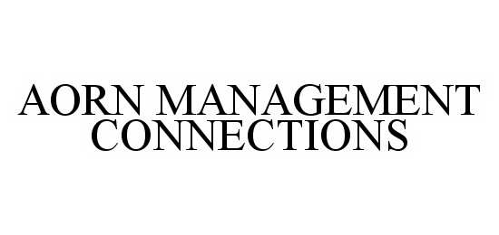  AORN MANAGEMENT CONNECTIONS