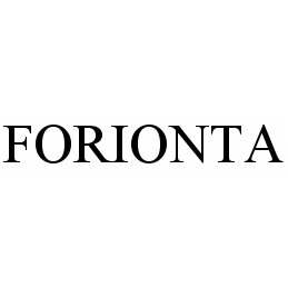 Trademark Logo FORIONTA