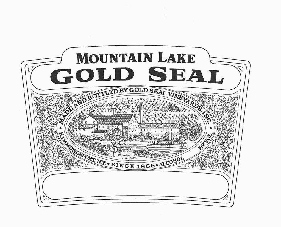  MOUNTAIN LAKE GOLD SEAL MADE AND BOTTLED BY GOLD SEAL VINEYARDS, INC. HAMMONDSPORT, N.Y. SINCE 1865 ALCOHOL