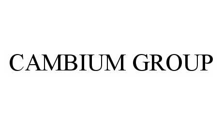 Trademark Logo CAMBIUM GROUP