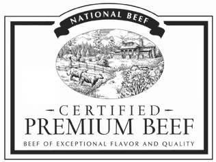  NATIONAL BEEF CERTIFIED PREMIUM BEEF BEEF OF EXCEPTIONAL FLAVOR AND QUALITY