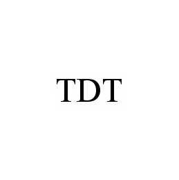 Trademark Logo TDT