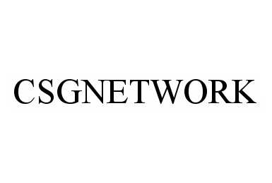 Trademark Logo CSGNETWORK
