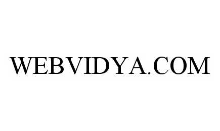 Trademark Logo WEBVIDYA.COM