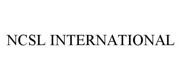 Trademark Logo NCSL INTERNATIONAL