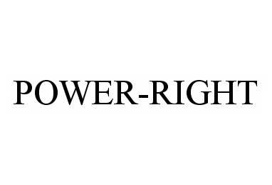 Trademark Logo POWER-RIGHT