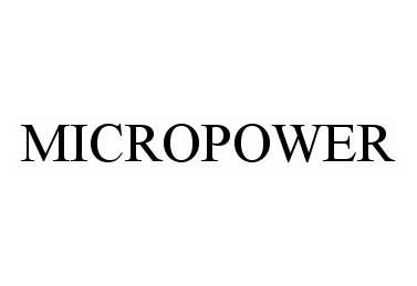 Trademark Logo MICROPOWER
