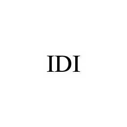 Trademark Logo IDI