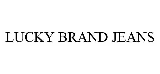 Trademark Logo LUCKY BRAND JEANS